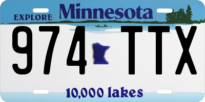 MN license plate 974TTX