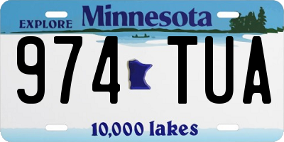 MN license plate 974TUA