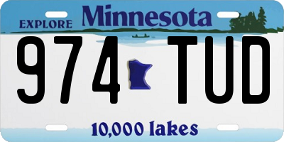 MN license plate 974TUD