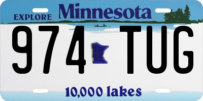 MN license plate 974TUG
