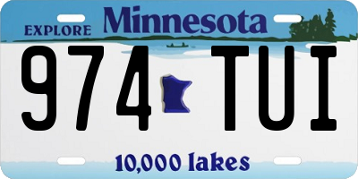 MN license plate 974TUI
