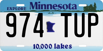 MN license plate 974TUP