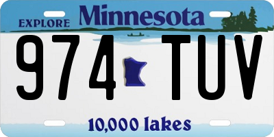 MN license plate 974TUV