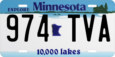 MN license plate 974TVA