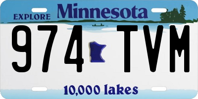 MN license plate 974TVM