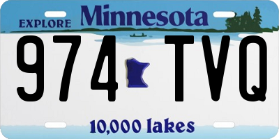 MN license plate 974TVQ