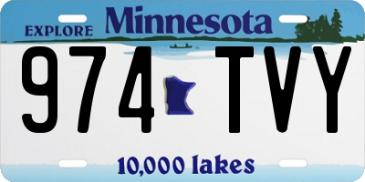 MN license plate 974TVY
