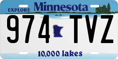 MN license plate 974TVZ