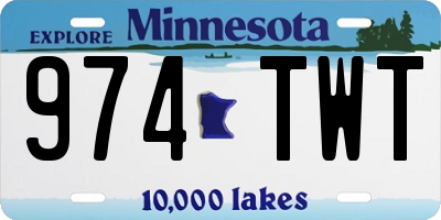 MN license plate 974TWT
