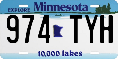 MN license plate 974TYH