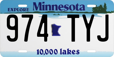 MN license plate 974TYJ