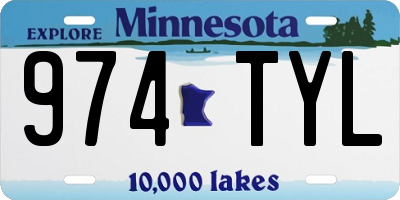 MN license plate 974TYL