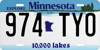 MN license plate 974TYO