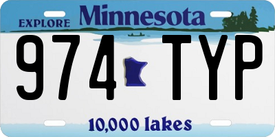 MN license plate 974TYP