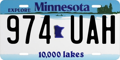 MN license plate 974UAH