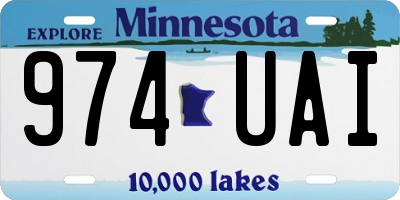 MN license plate 974UAI
