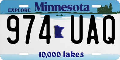 MN license plate 974UAQ
