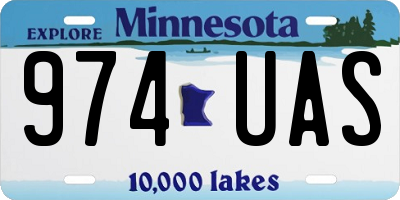 MN license plate 974UAS