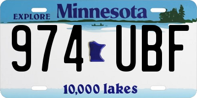 MN license plate 974UBF