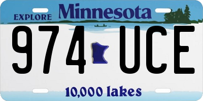 MN license plate 974UCE