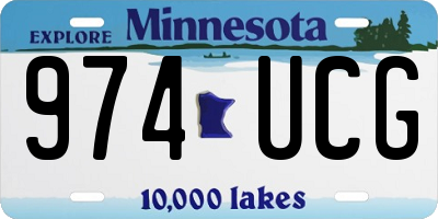 MN license plate 974UCG