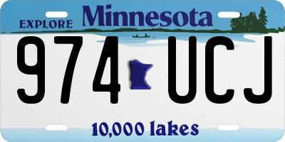 MN license plate 974UCJ