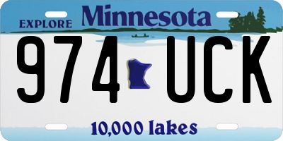 MN license plate 974UCK