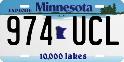 MN license plate 974UCL