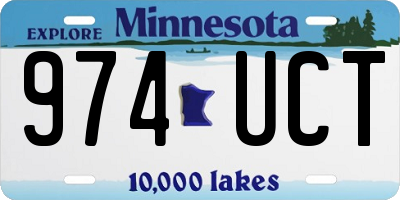 MN license plate 974UCT