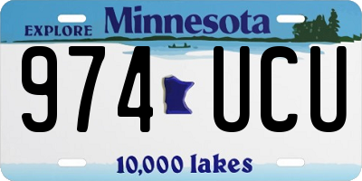 MN license plate 974UCU