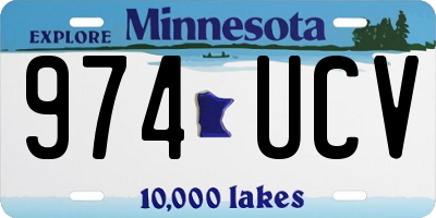 MN license plate 974UCV