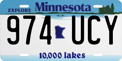MN license plate 974UCY