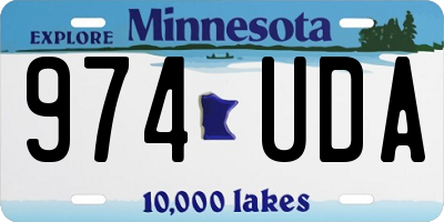 MN license plate 974UDA