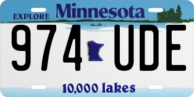 MN license plate 974UDE