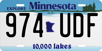 MN license plate 974UDF
