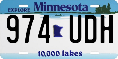 MN license plate 974UDH