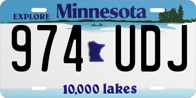 MN license plate 974UDJ