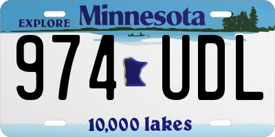 MN license plate 974UDL