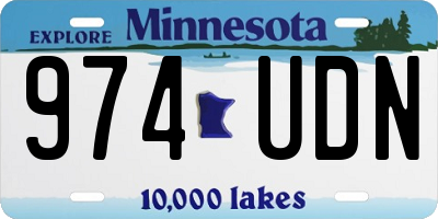 MN license plate 974UDN