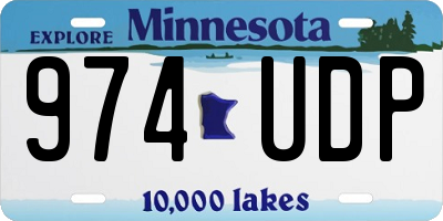 MN license plate 974UDP