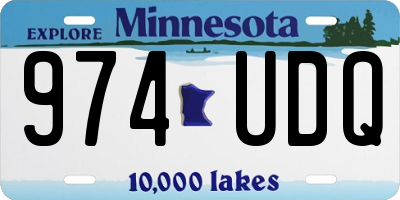MN license plate 974UDQ