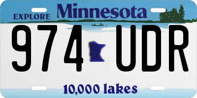 MN license plate 974UDR