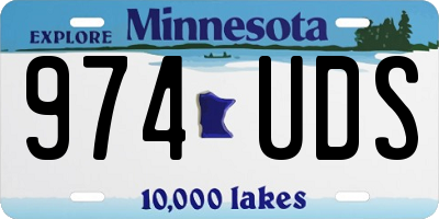 MN license plate 974UDS