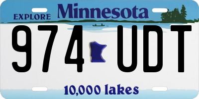 MN license plate 974UDT