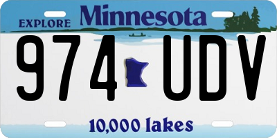 MN license plate 974UDV