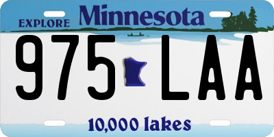 MN license plate 975LAA