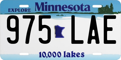 MN license plate 975LAE