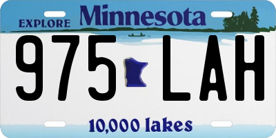 MN license plate 975LAH