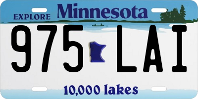 MN license plate 975LAI