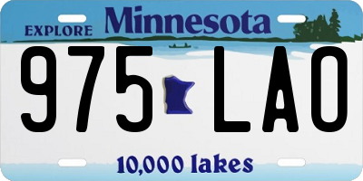 MN license plate 975LAO